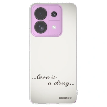 Picasee silikonový průhledný obal pro Xiaomi Redmi Note 13 Pro 5G - Love is a drug