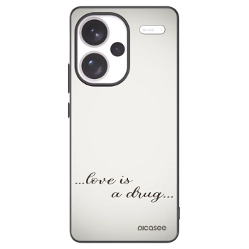 Picasee silikonový černý obal pro Xiaomi Redmi Note 13 Pro+ 5G - Love is a drug