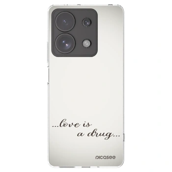 Picasee silikonový průhledný obal pro Xiaomi Redmi Note 13 Pro 4G - Love is a drug
