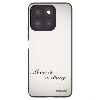 Picasee silikonový černý obal pro Honor X8b - Love is a drug