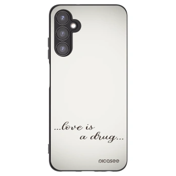 Picasee silikonový černý obal pro Samsung Galaxy A05s A057G - Love is a drug