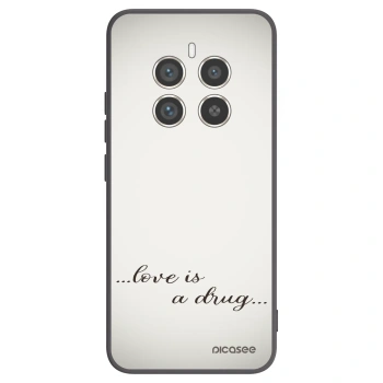 Picasee silikonový černý obal pro Realme 12 Pro 5G - Love is a drug