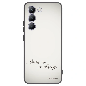 Picasee silikonový černý obal pro Vivo V40 SE 5G - Love is a drug