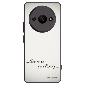 Picasee silikonový černý obal pro Xiaomi Redmi A3 - Love is a drug