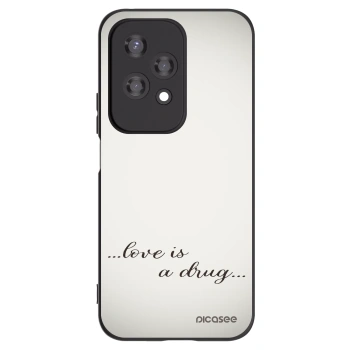 Picasee silikonový černý obal pro Honor 200 Lite - Love is a drug