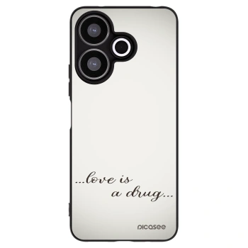Picasee silikonový černý obal pro Xiaomi Redmi 13 4G - Love is a drug