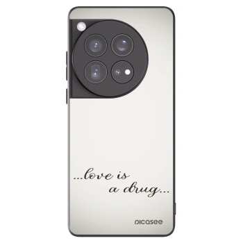 Picasee silikonový černý obal pro OnePlus 12 5G - Love is a drug