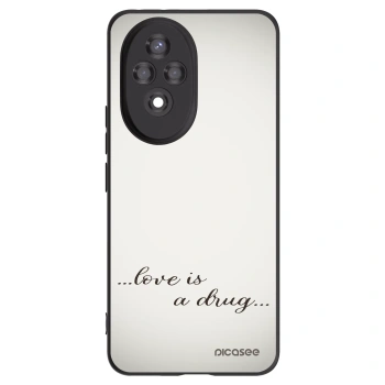 Picasee silikonový černý obal pro Honor 200 Pro 5G - Love is a drug