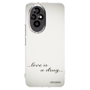 Picasee silikonový průhledný obal pro Honor 200 Pro 5G - Love is a drug