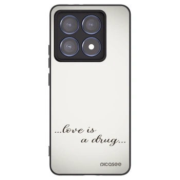 Picasee silikonový černý obal pro Xiaomi 14T Pro - Love is a drug