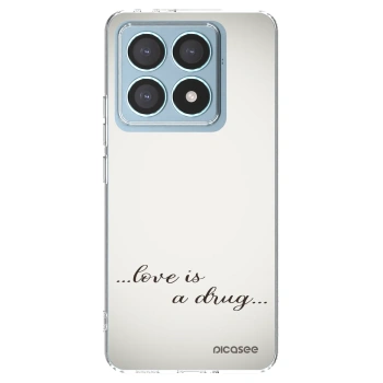 Picasee silikonový průhledný obal pro Xiaomi 14T Pro - Love is a drug