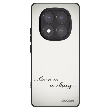 Picasee silikonový černý obal pro Xiaomi Redmi Note 14 Pro 5G - Love is a drug