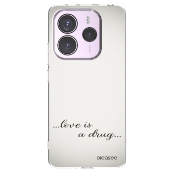 Picasee silikonový průhledný obal pro Xiaomi Redmi Note 14 5G - Love is a drug