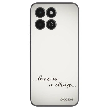 Picasee silikonový černý obal pro Honor 200 Smart 5G - Love is a drug