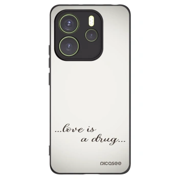 Picasee silikonový černý obal pro Xiaomi Redmi Note 14 4G - Love is a drug