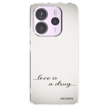 Picasee silikonový průhledný obal pro Xiaomi Redmi Note 14 4G - Love is a drug