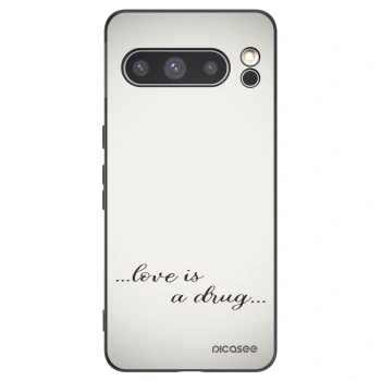 Picasee silikonový černý obal pro Google Pixel 8 Pro - Love is a drug