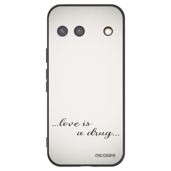 Picasee silikonový černý obal pro Google Pixel 9 - Love is a drug