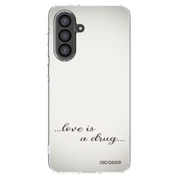 Picasee silikonový průhledný obal pro Samsung Galaxy A56 5G A566B - Love is a drug