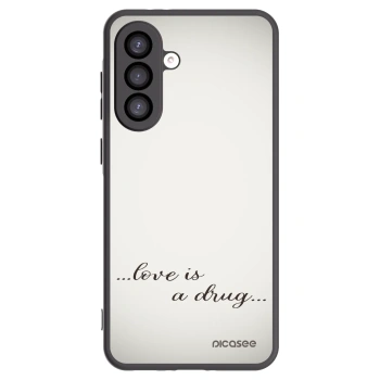 Picasee silikonový černý obal pro Samsung Galaxy A26 5G A266B - Love is a drug
