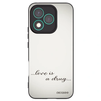 Picasee silikonový černý obal pro Honor 400 Lite 5G - Love is a drug