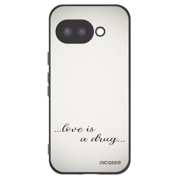 Picasee silikonový černý obal pro Google Pixel 9a - Love is a drug