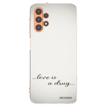 Picasee silikonový průhledný obal pro Samsung Galaxy A13 5G - Love is a drug