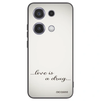 Picasee silikonový černý obal pro Xiaomi Redmi Note 14S - Love is a drug