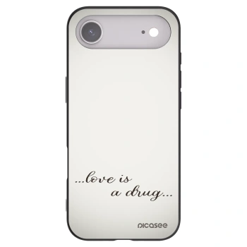 Picasee silikonový černý obal pro Apple iPhone Air - Love is a drug