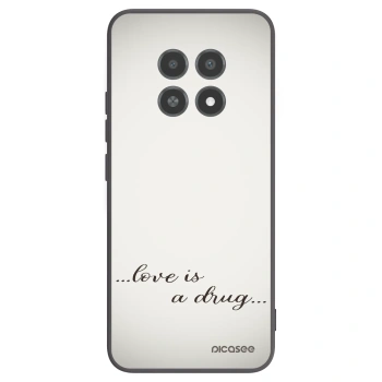 Picasee silikonový černý obal pro Realme 12X - Love is a drug