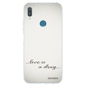 Picasee silikonový průhledný obal pro Huawei Y6 2019 - Love is a drug