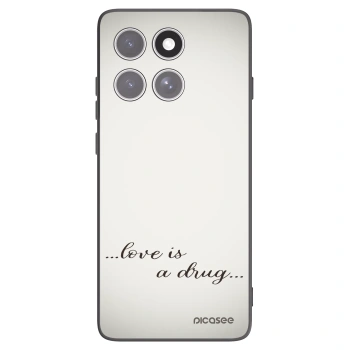 Picasee silikonový černý obal pro Motorola Edge 60 Fusion - Love is a drug