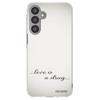 Picasee silikonový průhledný obal pro Samsung Galaxy A16 4G - Love is a drug