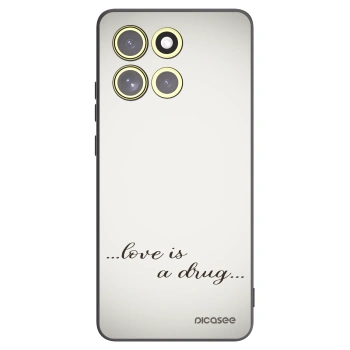Picasee silikonový černý obal pro Motorola Moto G86 Power 5G - Love is a drug