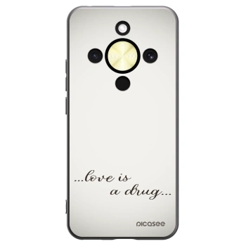 Picasee silikonový černý obal pro Honor Magic8 Lite 5G - Love is a drug