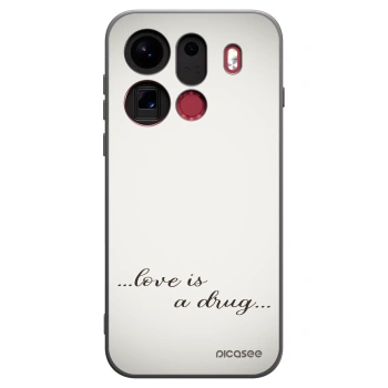 Picasee silikonový černý obal pro OPPO Find X9 Pro - Love is a drug