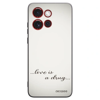 Picasee silikonový černý obal pro Motorola Edge 60 Neo 5G - Love is a drug