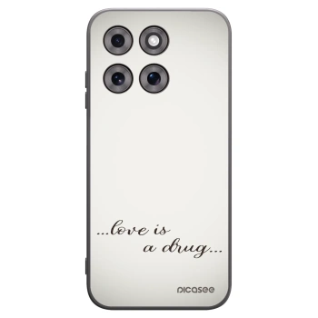 Picasee silikonový černý obal pro Motorola Moto G77 - Love is a drug