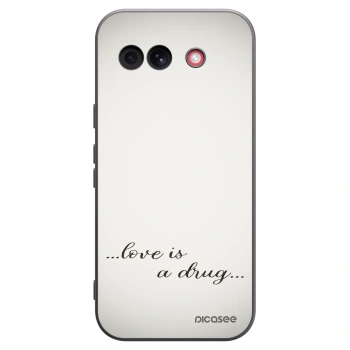Picasee silikonový černý obal pro Google Pixel 10a - Love is a drug