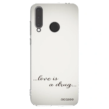 Picasee silikonový průhledný obal pro Honor 20 Lite - Love is a drug