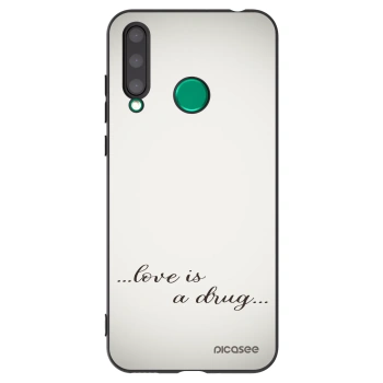 Picasee silikonový černý obal pro Honor 20 Lite - Love is a drug