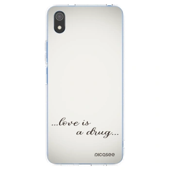 Picasee silikonový průhledný obal pro Xiaomi Redmi 7A - Love is a drug
