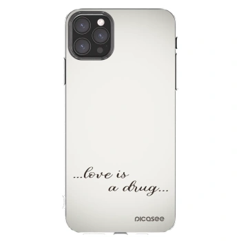 Picasee silikonový průhledný obal pro Apple iPhone 11 Pro Max - Love is a drug