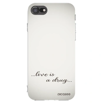 Picasee silikonový průhledný obal pro Apple iPhone 8 - Love is a drug