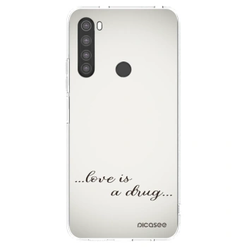 Picasee silikonový průhledný obal pro Xiaomi Redmi Note 8 - Love is a drug