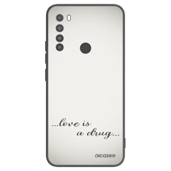 Picasee silikonový černý obal pro Xiaomi Redmi Note 8 - Love is a drug