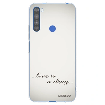 Picasee silikonový průhledný obal pro Xiaomi Redmi Note 8T - Love is a drug