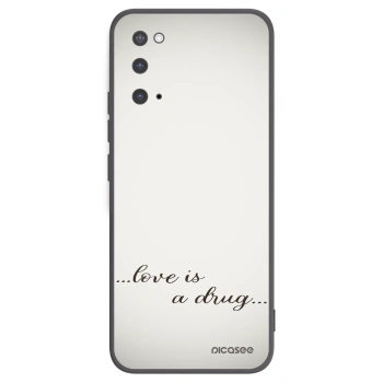 Picasee silikonový černý obal pro Samsung Galaxy S20 G980F - Love is a drug