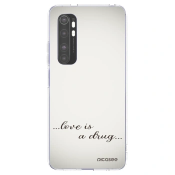 Picasee silikonový průhledný obal pro Xiaomi Mi Note 10 Lite - Love is a drug