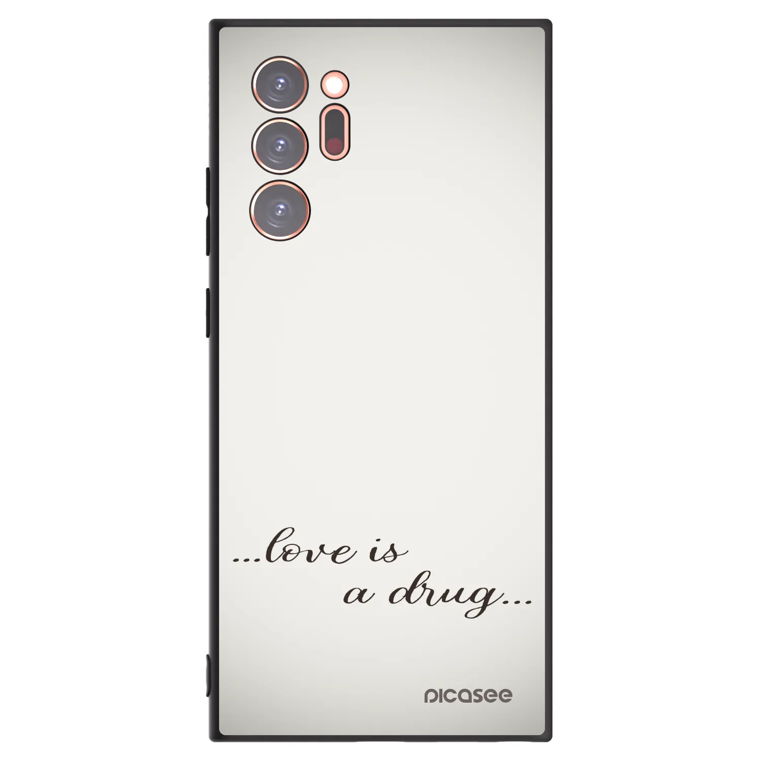 Picasee silikonový černý obal pro Samsung Galaxy Note 20 Ultra - Love is a drug